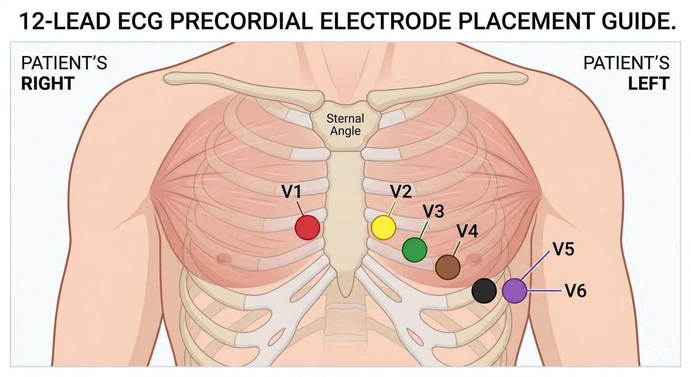 how to take a 12-lead ecg